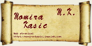 Momira Kašić vizit kartica
